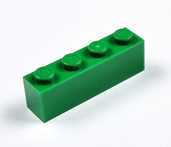 20 x LEGO Basisstein 1x4 - Grün - 3010 - Foto 2