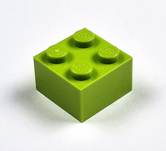 40 x LEGO Basisstein 2x2 - Hellgrün - 3003 - Foto 2