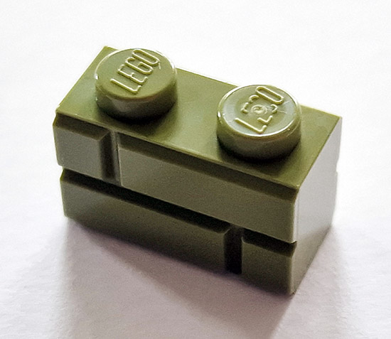 20 x LEGO Mauerstein 1x2 - Olivgrün (Olive Green) - 98283 - Foto 2